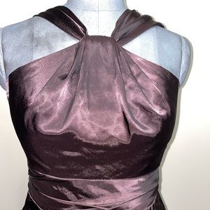 David’s bridal plum dress